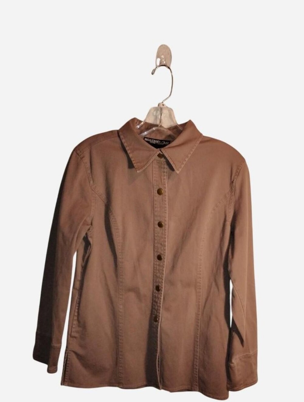 Monterey Bay Clothing Company Women’s Tan Denim Jacket Size 10